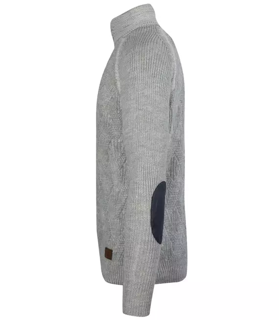 Męski gruby sweter wełniany golf warkocze